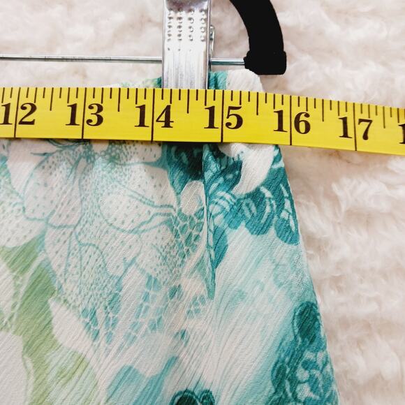 Skirt Midi Alfred Dunner Chiffon Bloomcore Fairy Whimsycore Coastal Y2K Size 12 - Picture 4 of 12